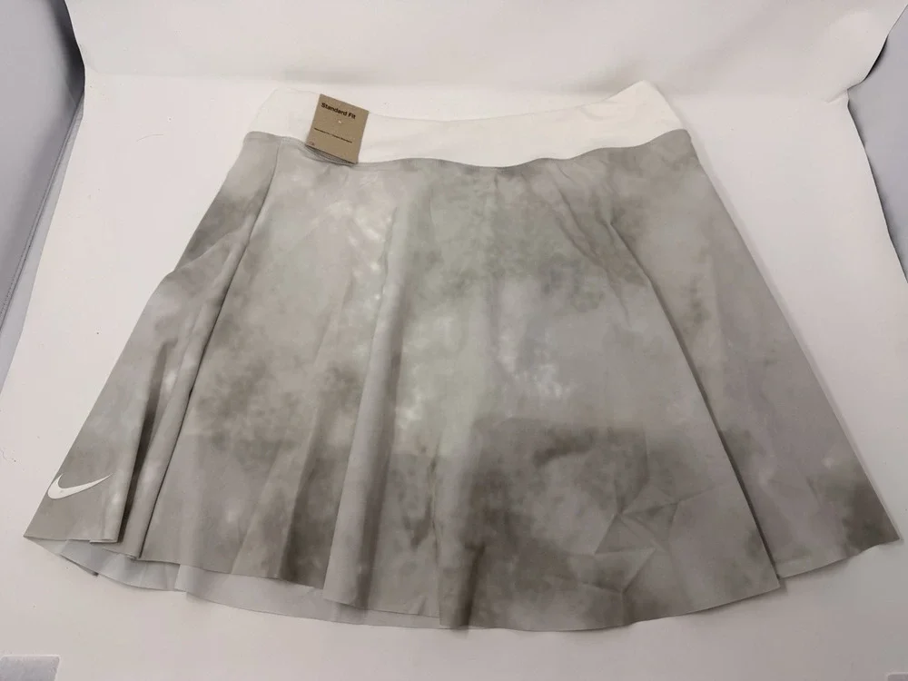 Nike Court Dri-Fit Pleated Tennis Golf Pickleball Skirt Skort Lavender Gray L